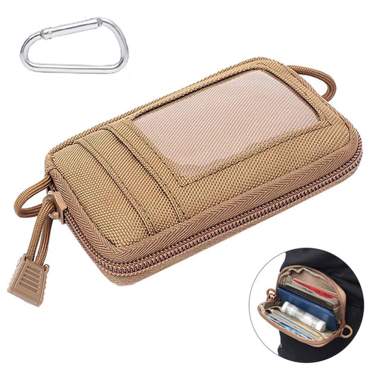 Tactical Card Bag Wallet EDC Molle Pouch Waterproof Key Holder Waist Bag