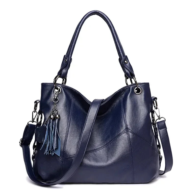 Soft Leather Tassel Luxury Handbags Women Bags