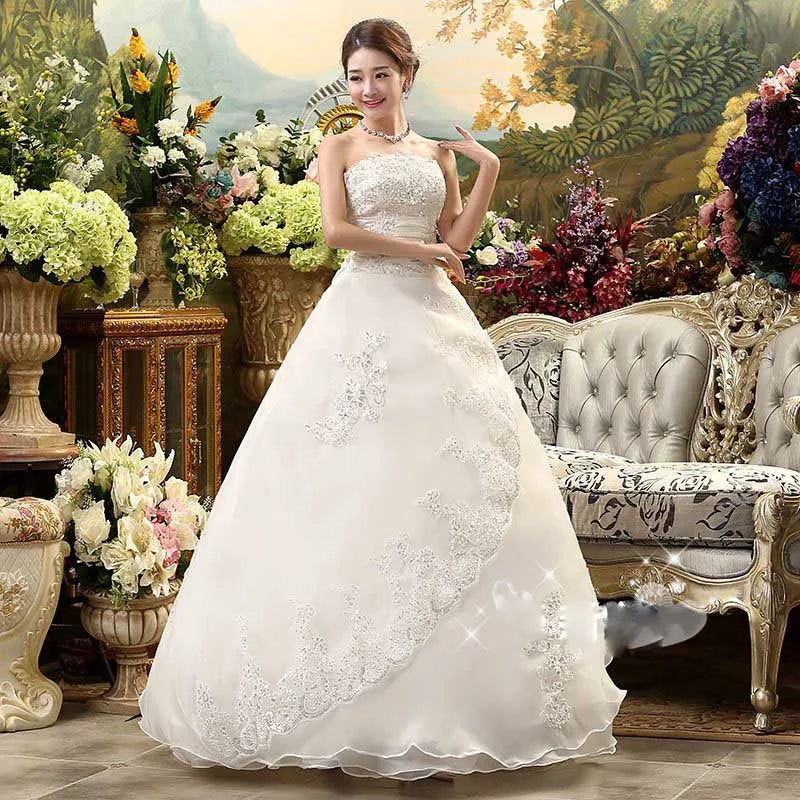 Princess Lace  Vintage Plus Size Wedding Dresses Bridal Gowns Vestido De Noiva