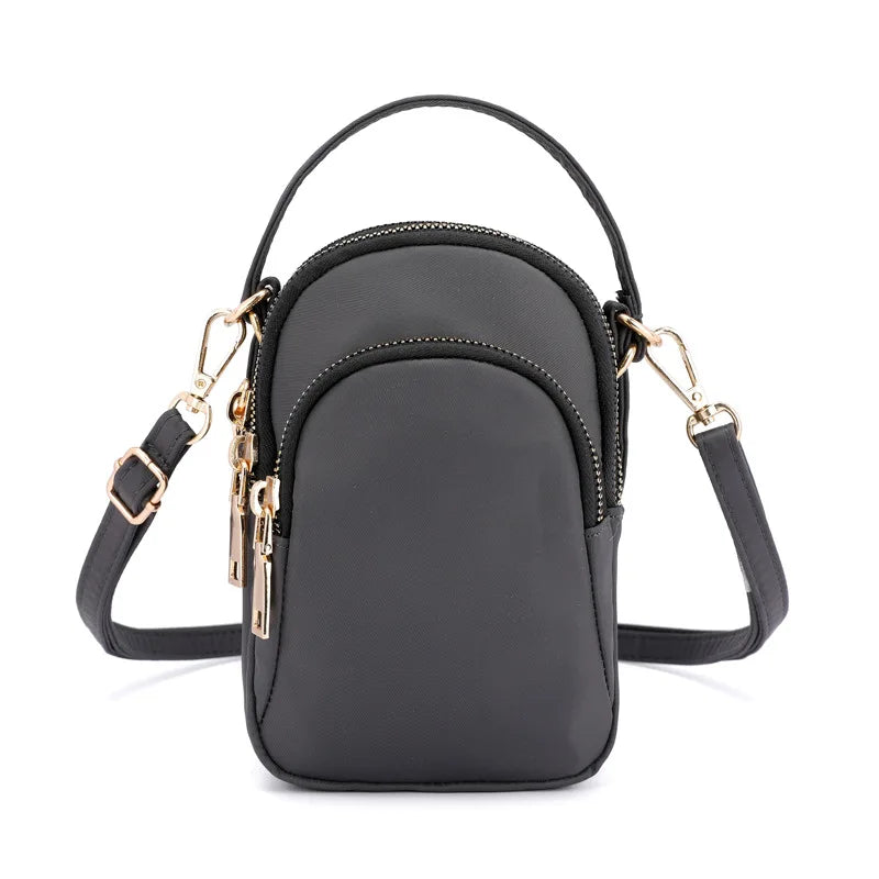 Women's Mini Shoulder Bag Fashion Handbag Zipper Waterproof Flap Crossbody Bag