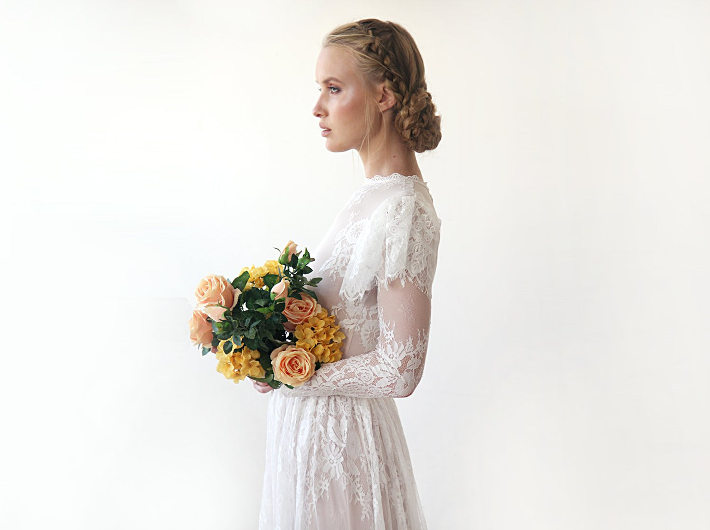 Woodland Vintage Lace Wedding Dress