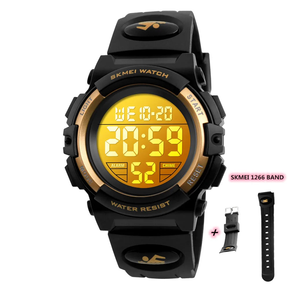 SKMEI Children LED Electronic Digital waterproof Watch