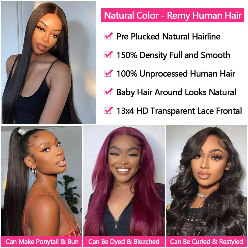 Peruvian Straight Bundles With Frontal Remy Human Hair