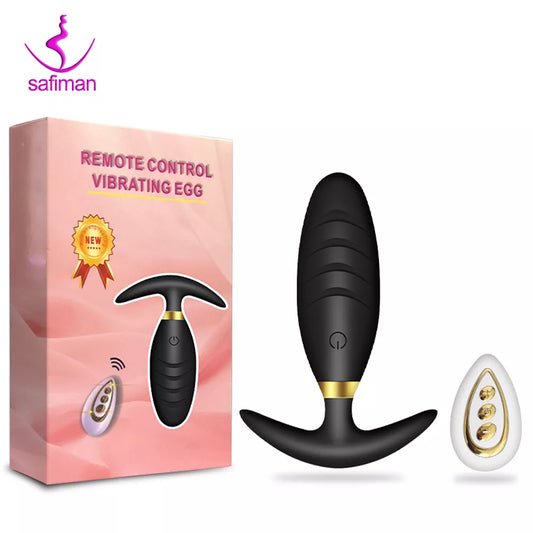 Wearable Silicone Anal Butt Plug Vibrator With Wireless Remote Control