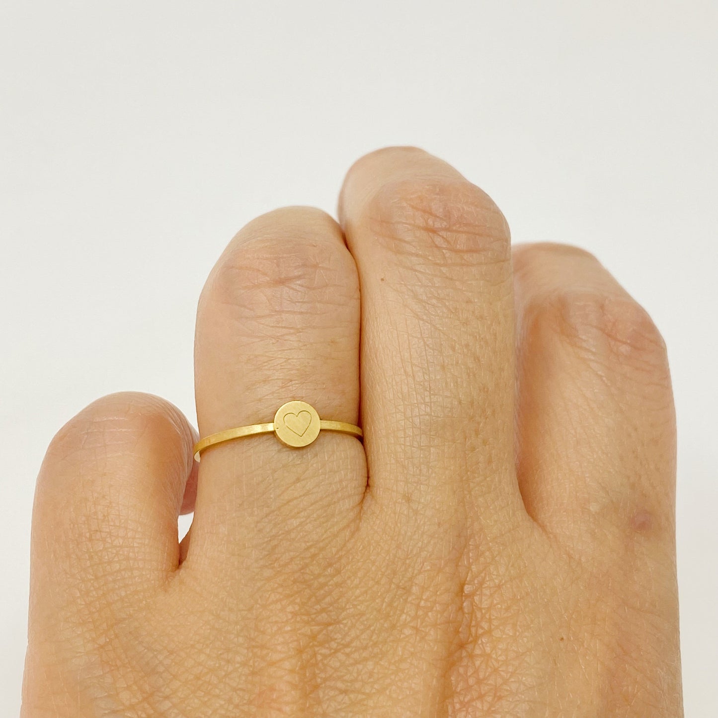 Tiny Disc Stackable Ring