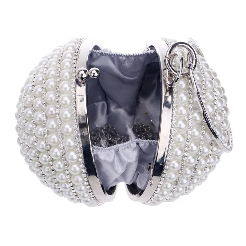 Women's Pearl Beaded Evening Bags  Pearl Beads Clutch Bags