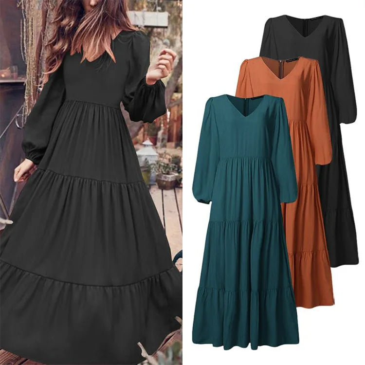 Womens Dresses Pleated High Waist Sashes Plus Size Women's Dresses