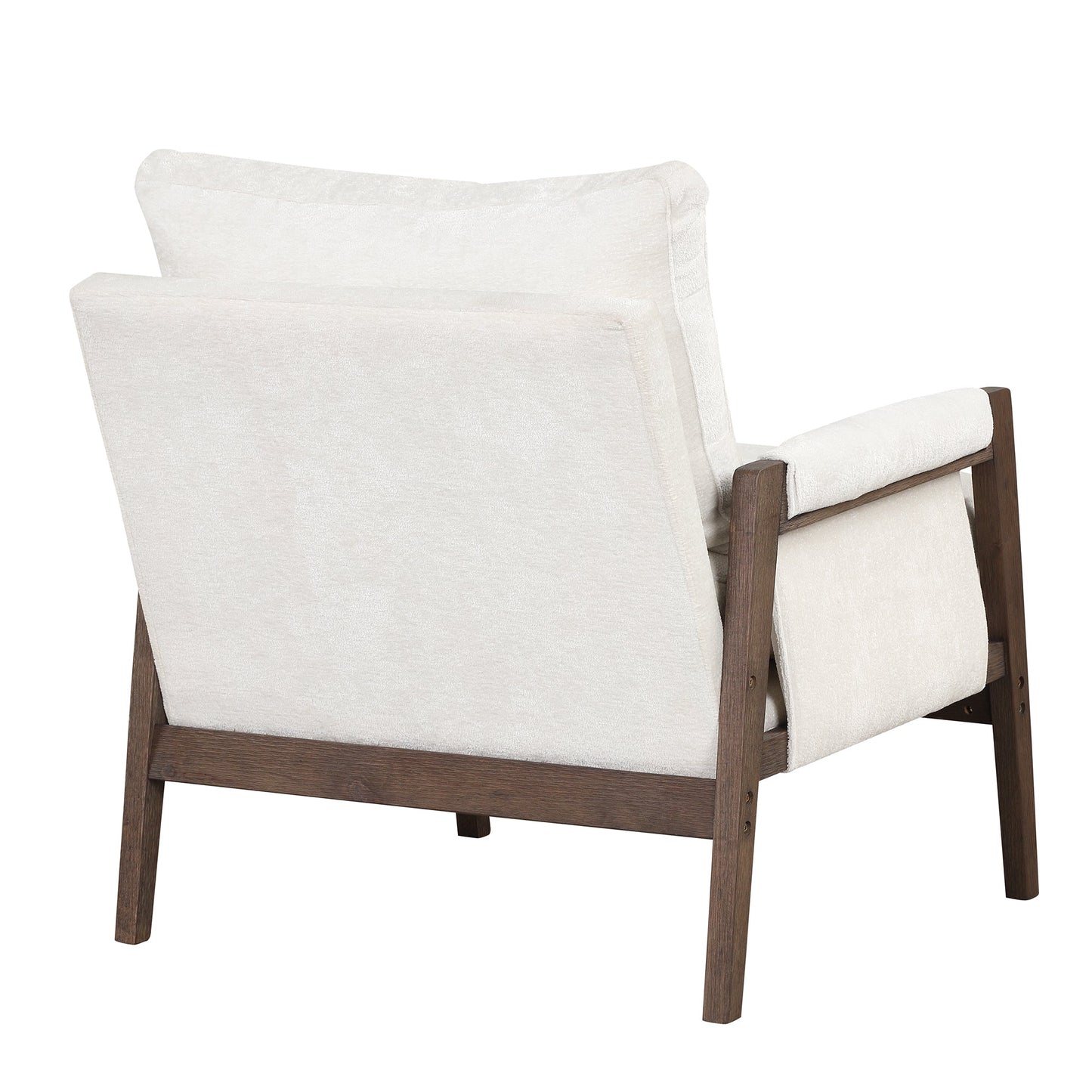 Velvet Accent Chair,Leisure Chair With Solid Wood and Thick Seat Cushion