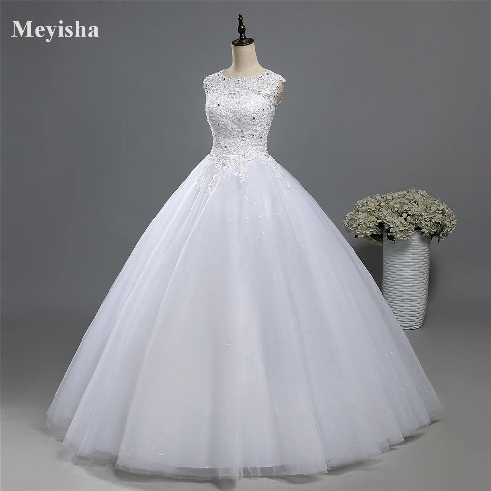 Wedding Dresses Bridal Dress Plus Size Shine Skirt Crystal Beads