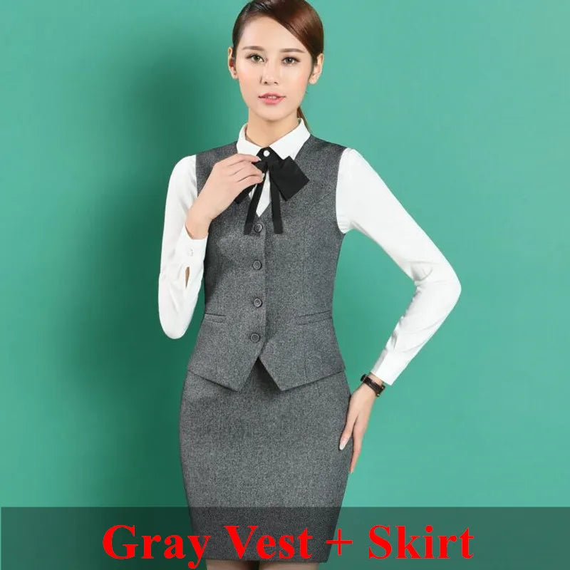 Women Stripe Vest Clothes for Office Ladies Fashion Tops Work Wear