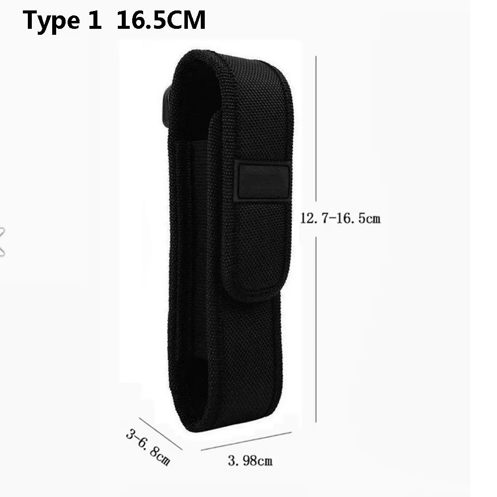 Tactical Flashlight Molle Pouch Flashlight Holster Torch Pouch