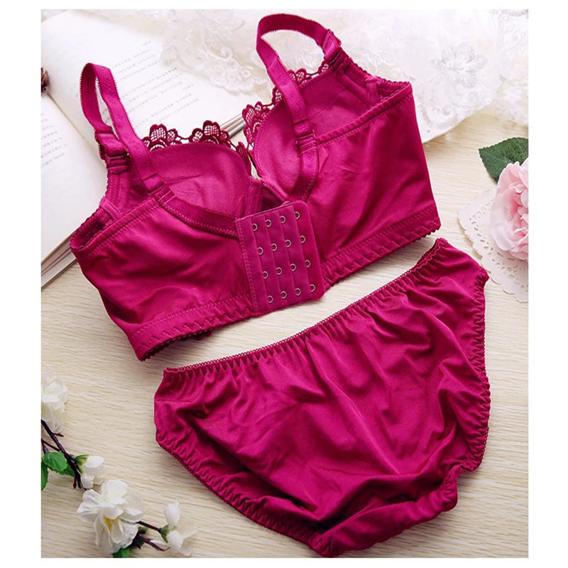 Push Up Bra Set Sexy Lingerie Underwear Women Panties and Bralette