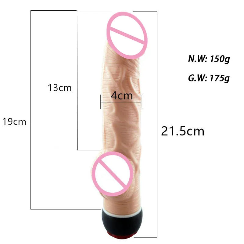 Soft Dildo Realistic Penis Sex Toys for Woman Vagina Massager Multi-Speed