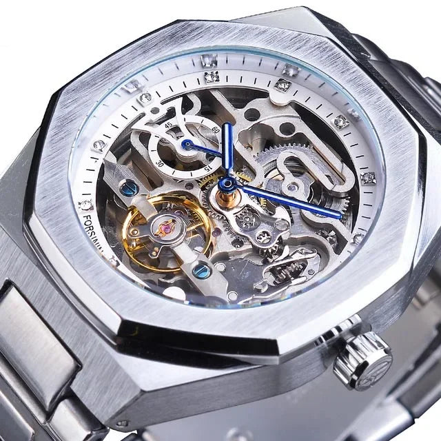 Waterproof Skeleton Mechanical Watch