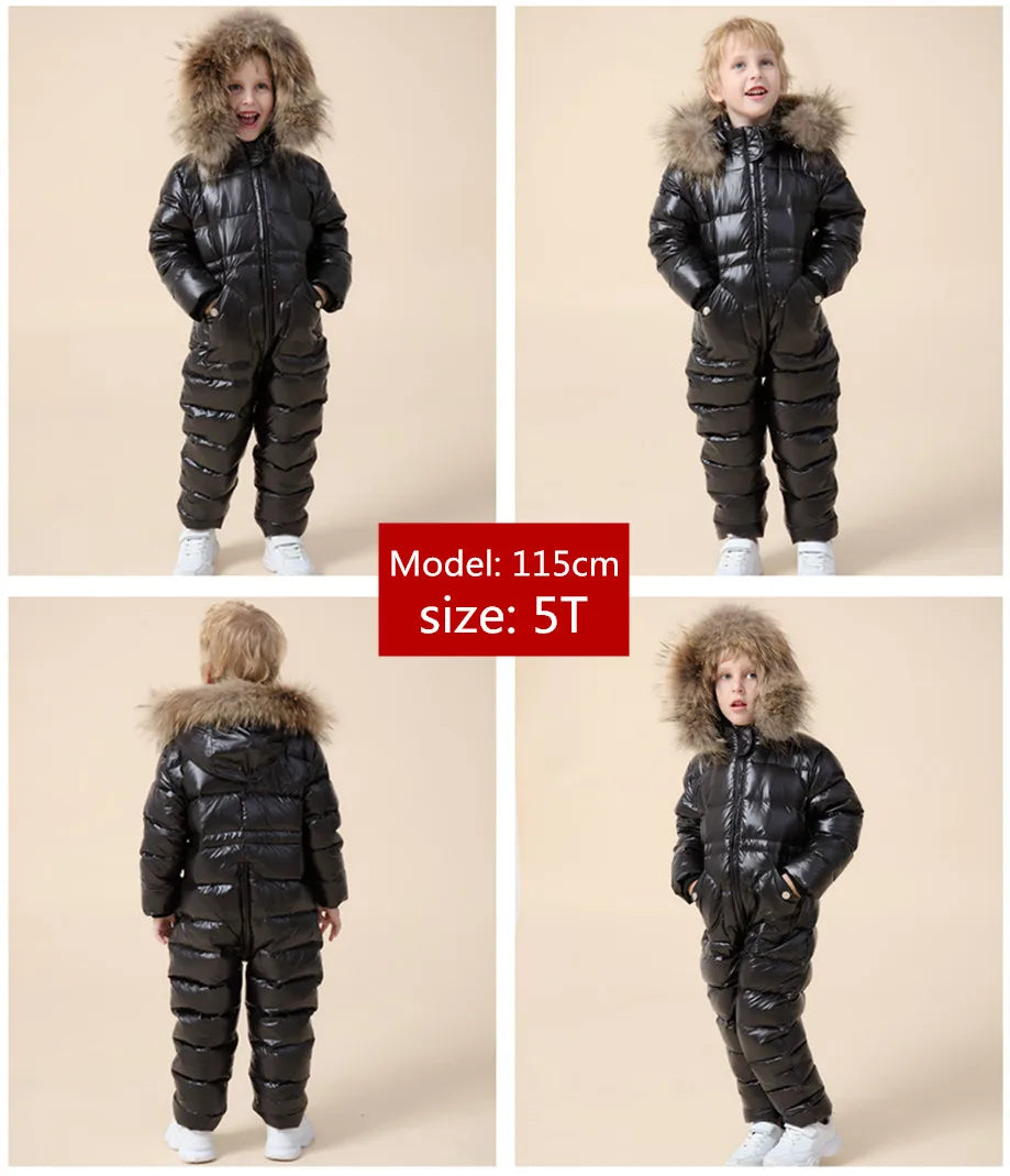 Russian Winter Children's Clothing Down Jacket Boys Outerwear