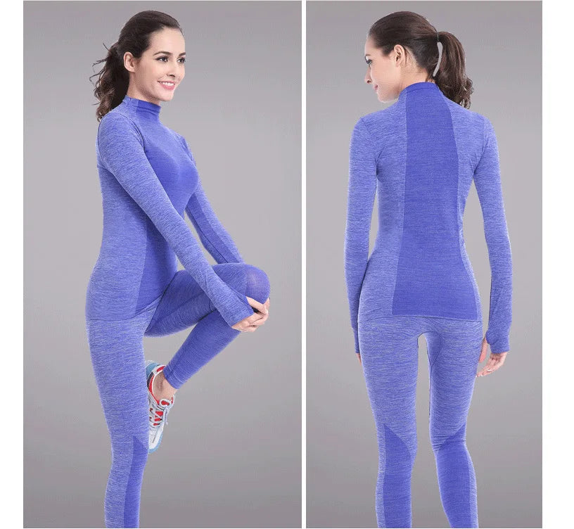 Winter Thermal Underwear Women Quick Dry Stretch Female Casual underwear