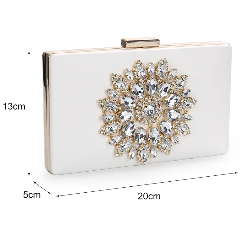 White Women Clutch Bag