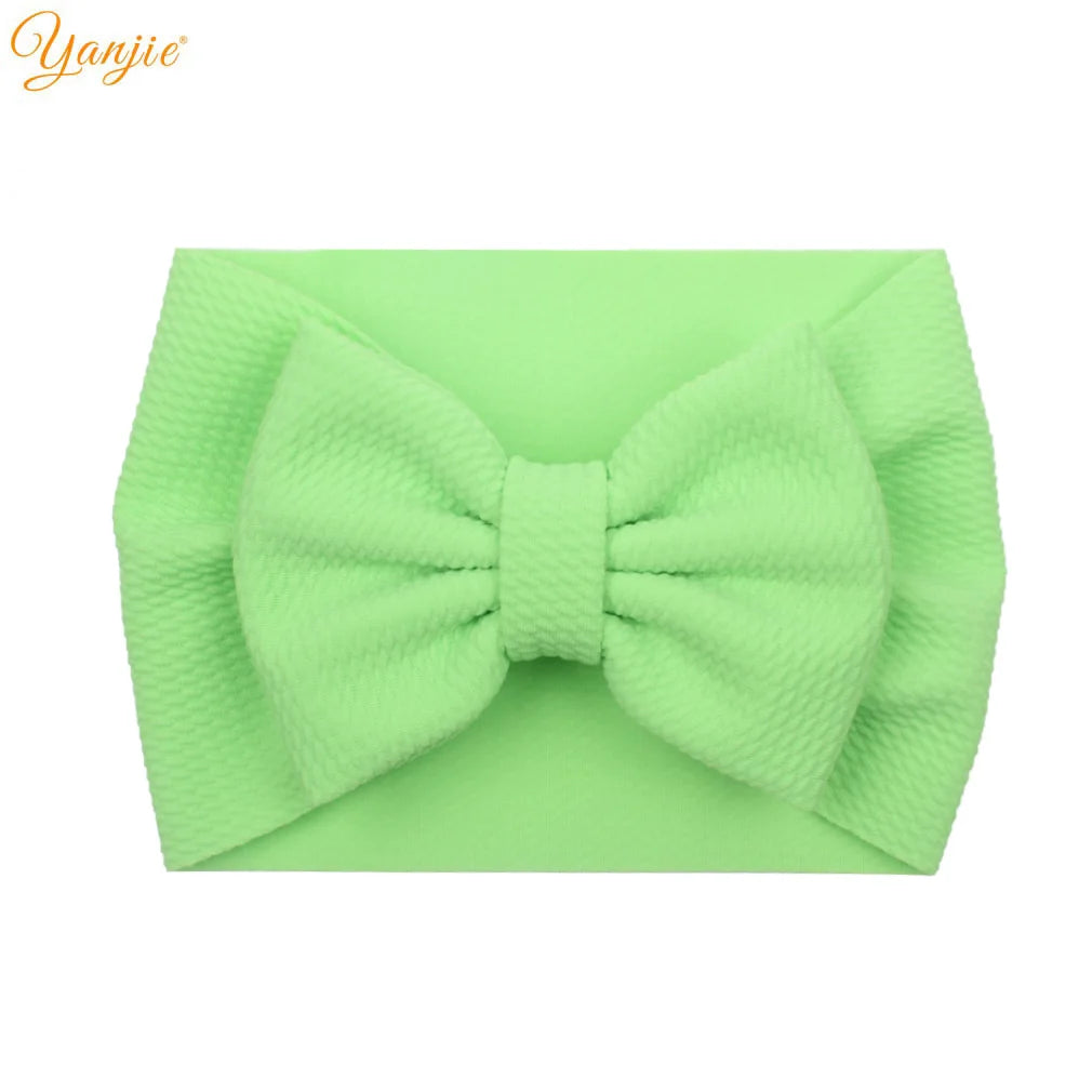 New Turban Fashion 5'' Hair Bows Headband for Kids Headwrap