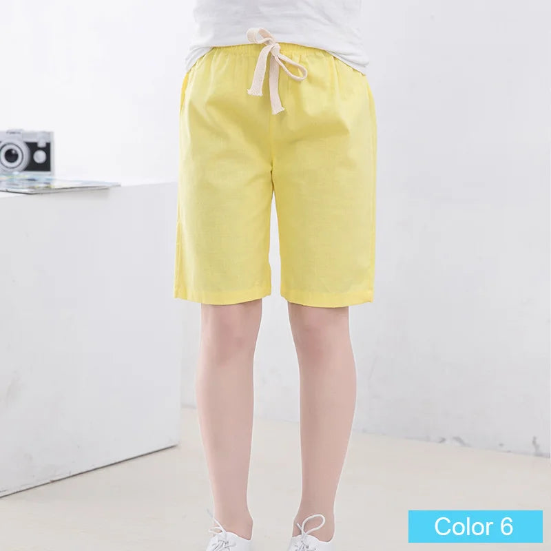 SheeCute  Girls Boys Candy Color Casual Cotton Beach Shorts 3-11y SC1104