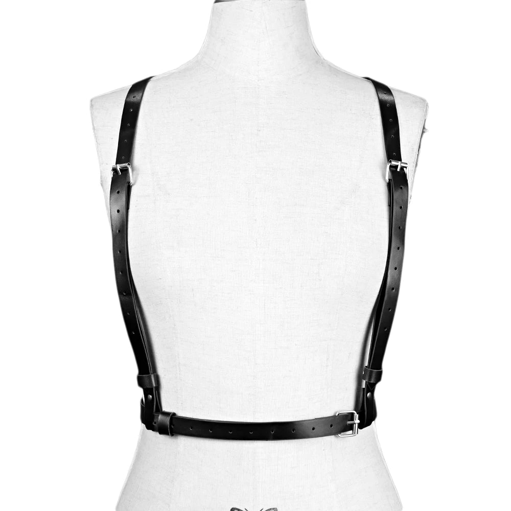 Sexy Body Garters Leather Harness Belts Erotica Pastel Goth Bondage Punk