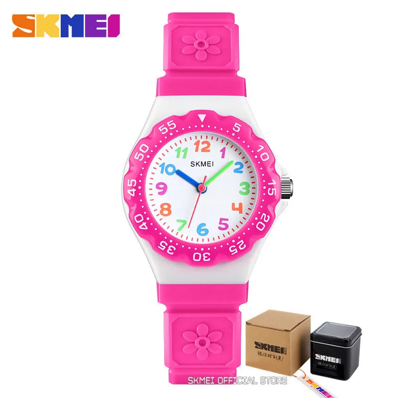 SKMEI NEW Kids  Outdoor Sports Waterproof PU Wristband Quartz Children Watches