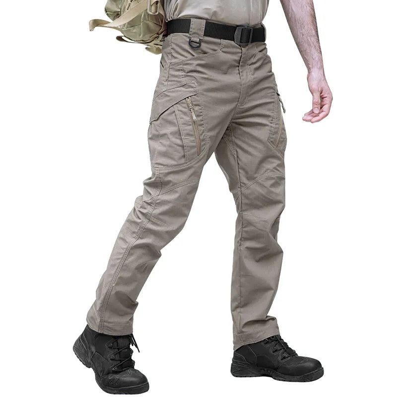 TACVASEN Zipper Pockets Pants Safari Clothing Men‘s Outdoor Cargo Pants