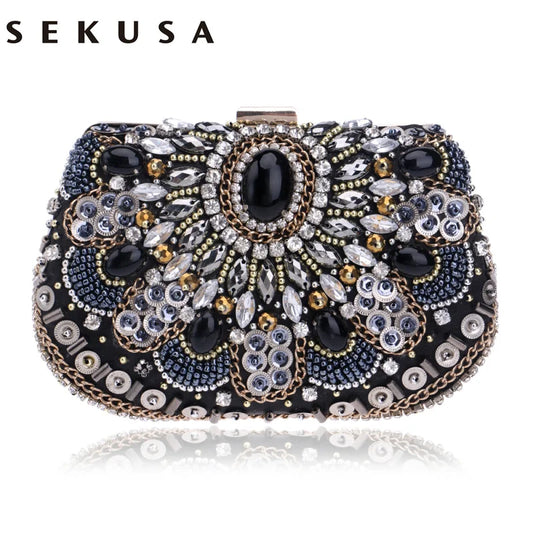 Women Evening Bags Beaded Wedding Handbags Clutch Purse