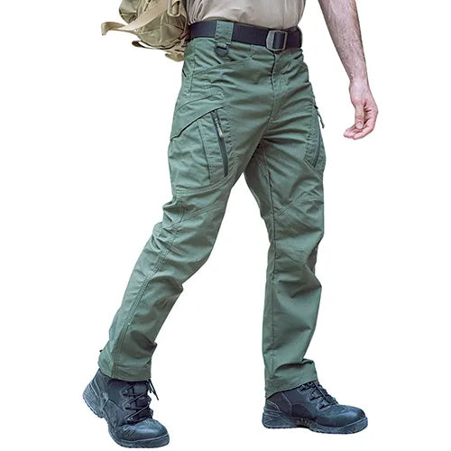 TACVASEN Zipper Pockets Pants Safari Clothing Men‘s Outdoor Cargo Pants