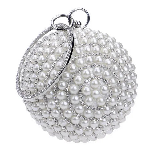 Women's Pearl Beaded Evening Bags  Pearl Beads Clutch Bags