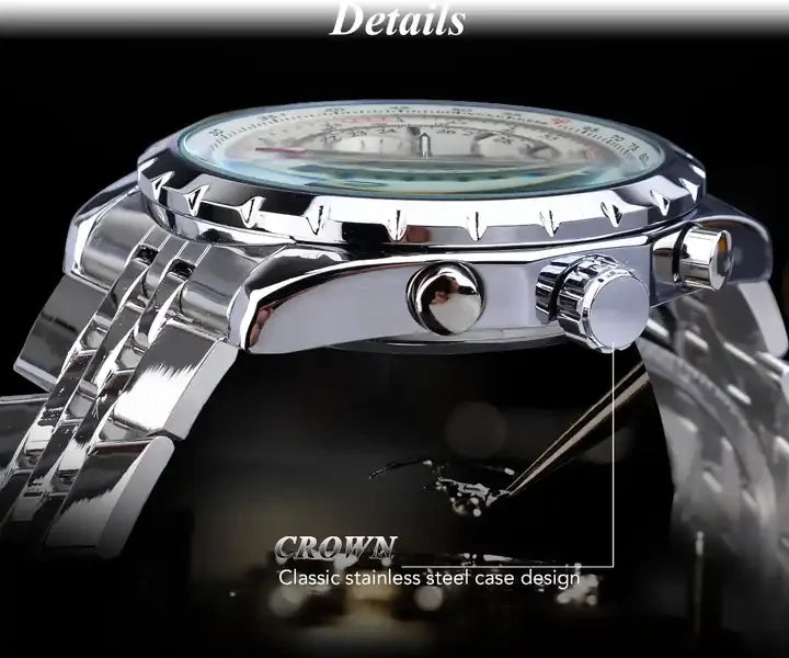 Stainless Steel Watch Men Automatic Mechanical Watches