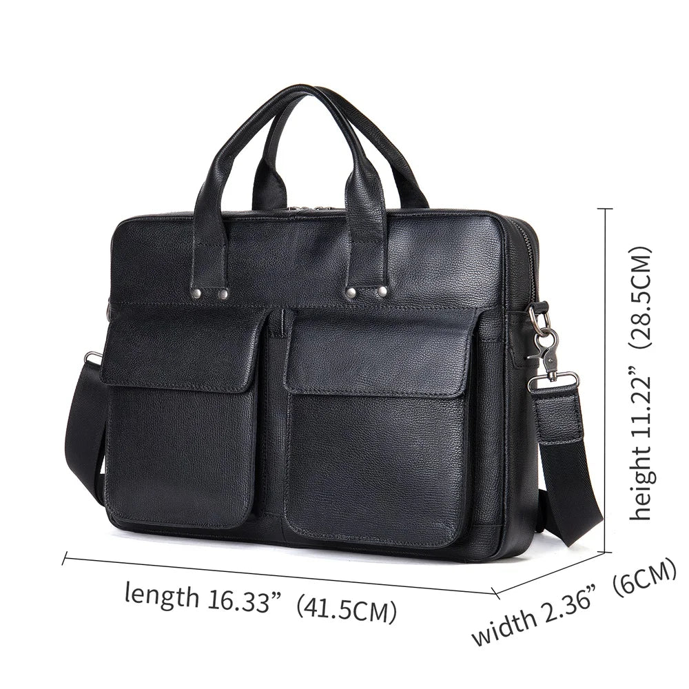 Men's Briefcases Leather Shoulder Bag for Men Handbags