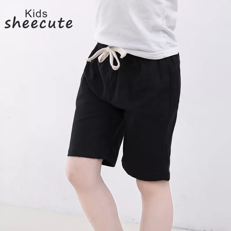 SheeCute  Girls Boys Candy Color Casual Cotton Beach Shorts 3-11y SC1104