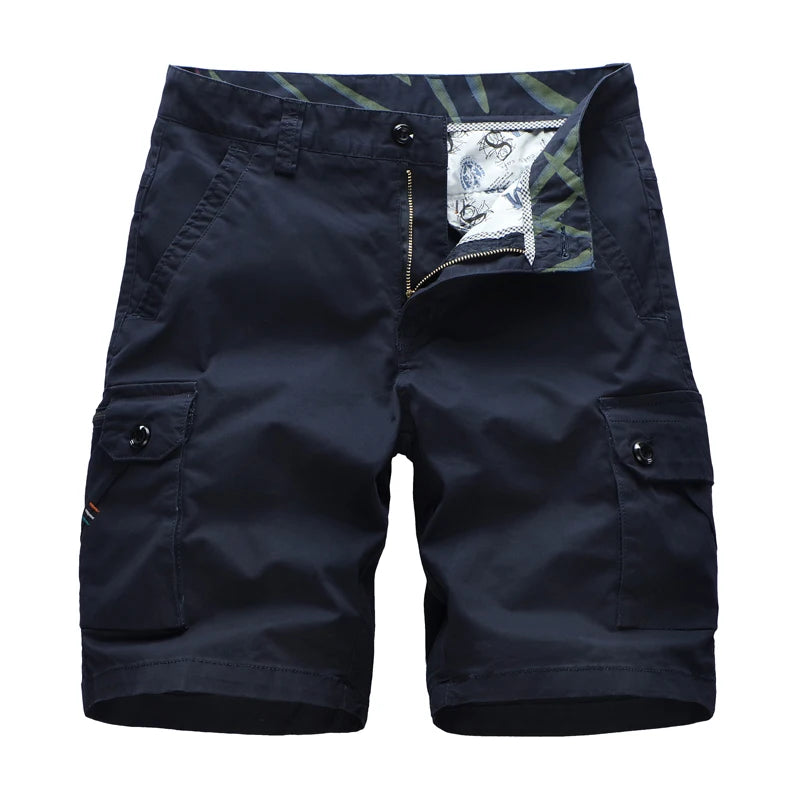 Plus Size Men's Clothing Cargo Shorts With Side Pockets