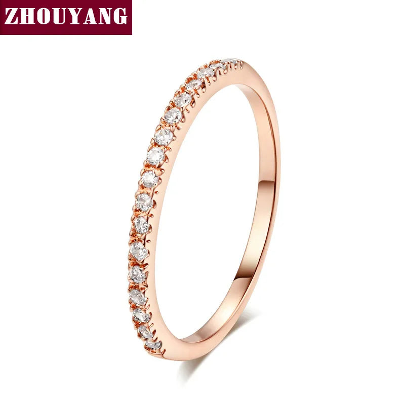 Wedding Ring for Women Man Concise Classical Multicolor Mini Cubic Jewelry