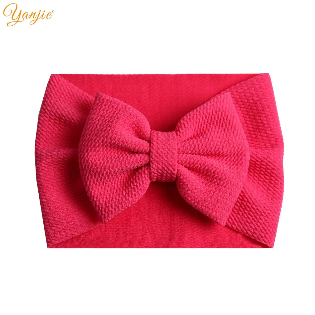 New Turban Fashion 5'' Hair Bows Headband for Kids Headwrap