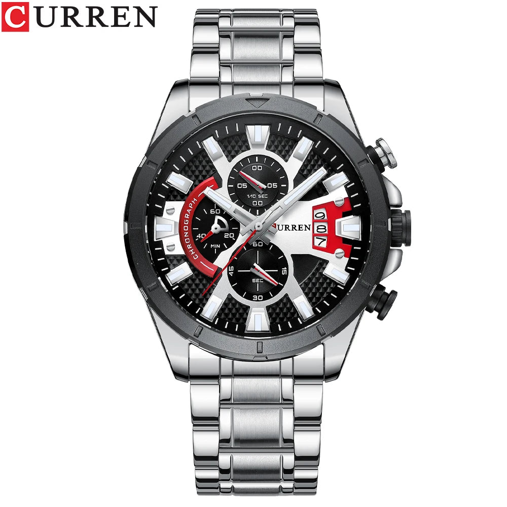 Stainless Steel Watches Sport Men's Wristwatches Relogio Masculinoa