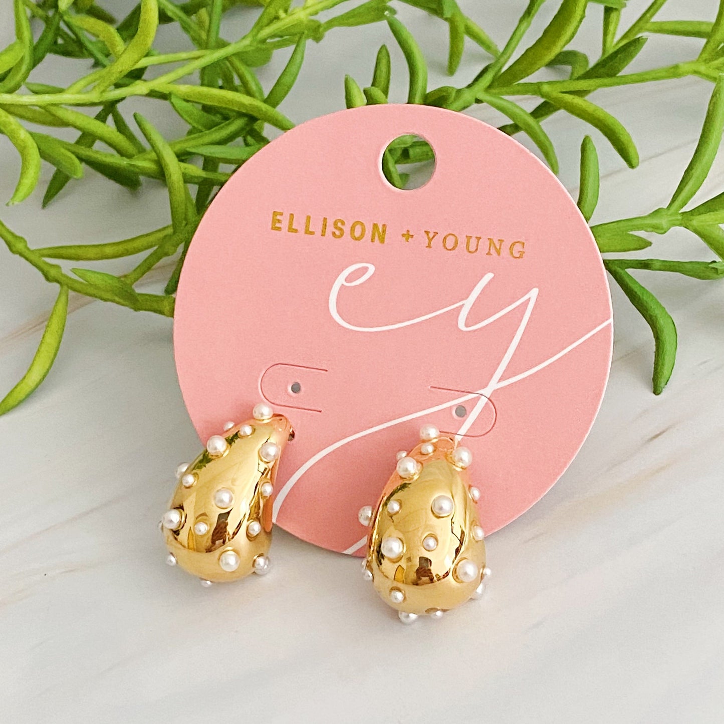 So Chic Jeweled Teardrop Earrings