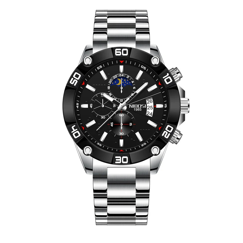 Sport Watches Luxury Quartz Stainless Steel Watch