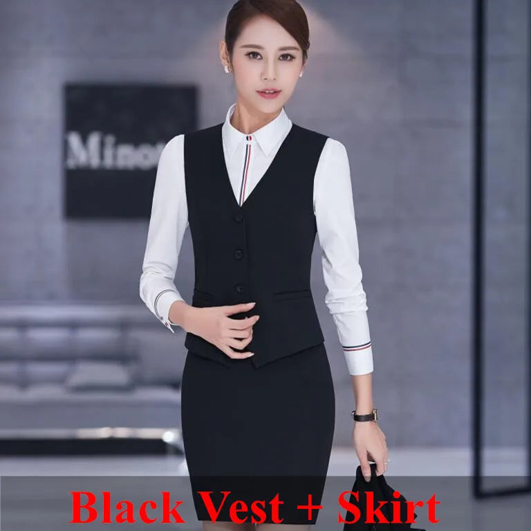 Women Stripe Vest Clothes for Office Ladies Fashion Tops Work Wear