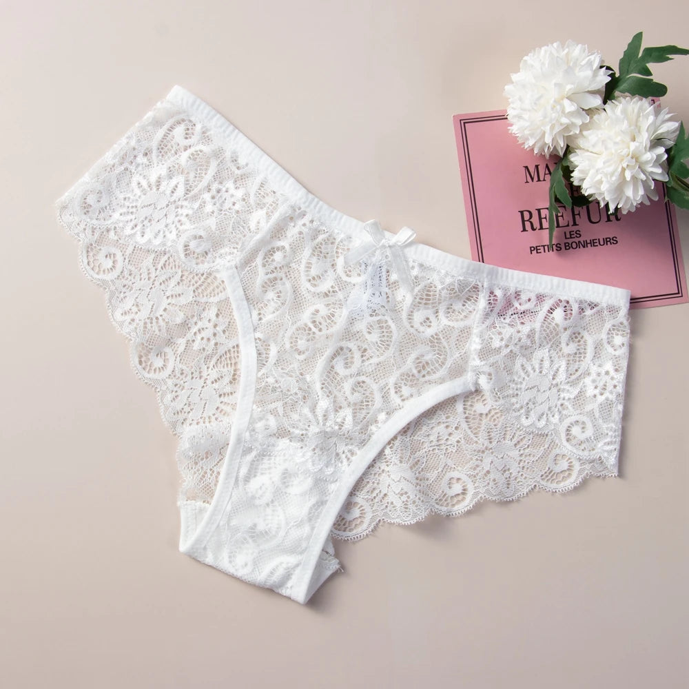 Women's Panties Breathable Female Underwear Sexy Lace Lingerie