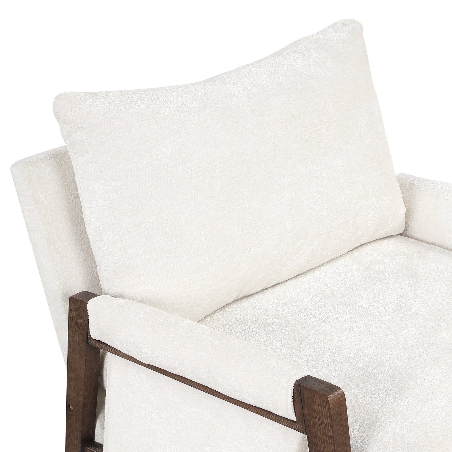 Velvet Accent Chair,Leisure Chair With Solid Wood and Thick Seat Cushion