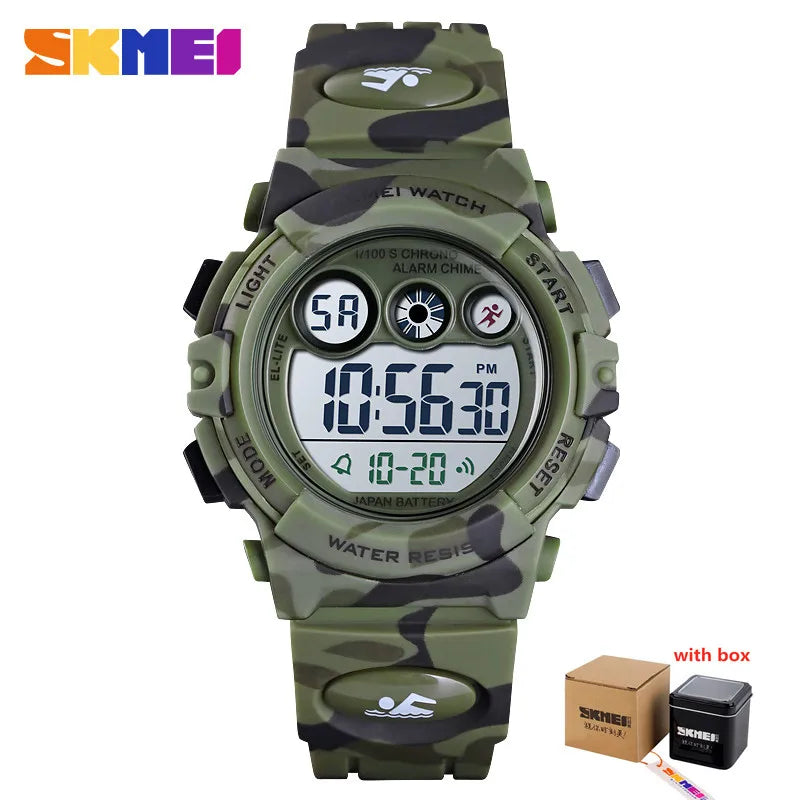 SKMEI Children LED Electronic Digital  waterproof Stop Watch