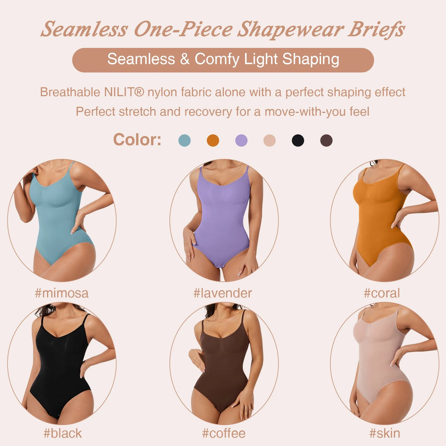 Women's One-Piece Plus Size Body Shaper s Tummy Butt Lifter Shapewear for Women