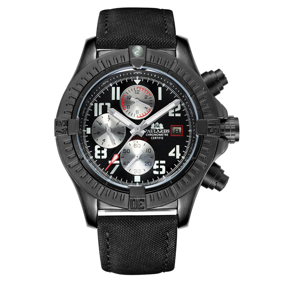 Waterproof Mechanical Wristwatches Sports Chronograph Men Automatic Watch