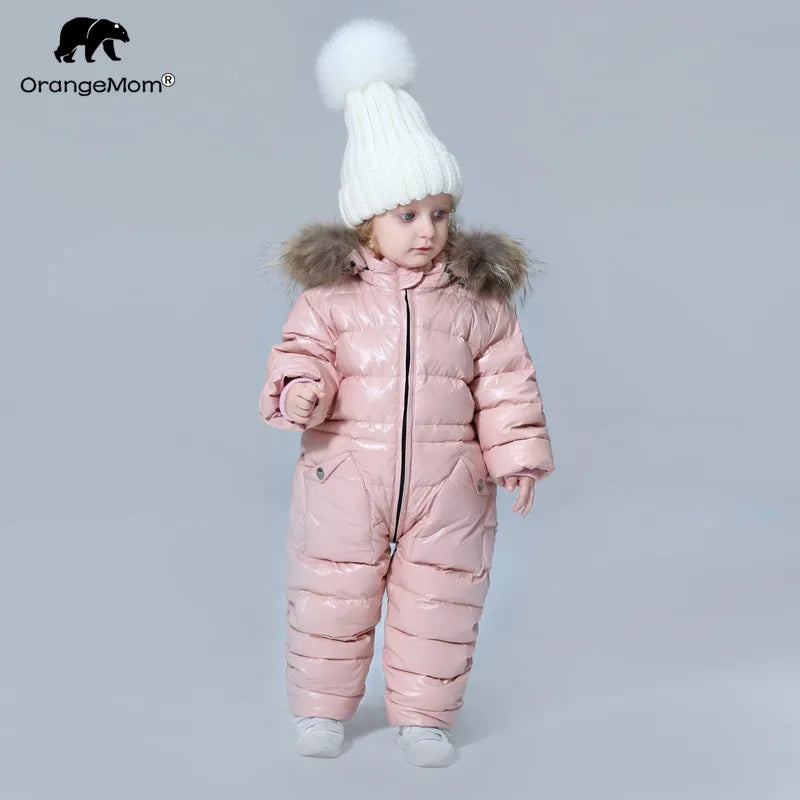 Russian Winter Children's Clothing Down Jacket Boys Outerwear