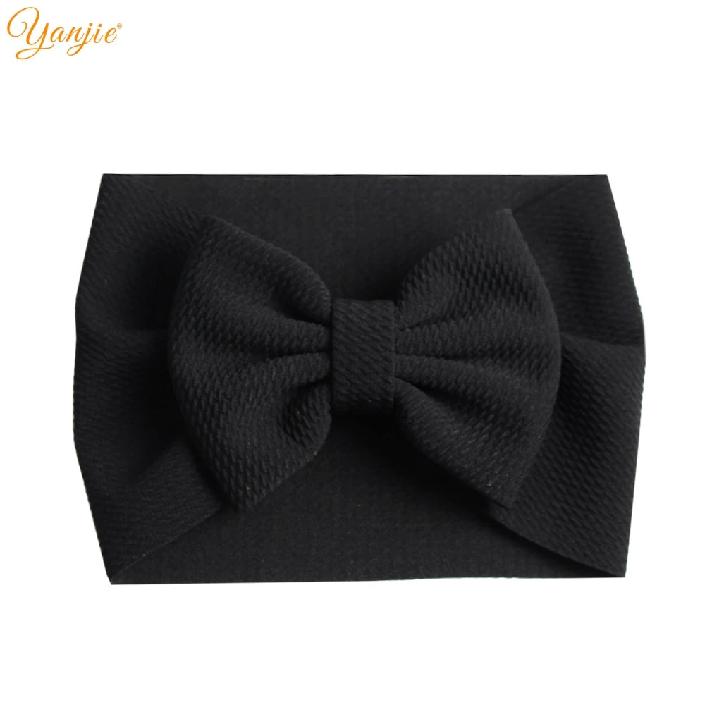 New Turban Fashion 5'' Hair Bows Headband for Kids Headwrap