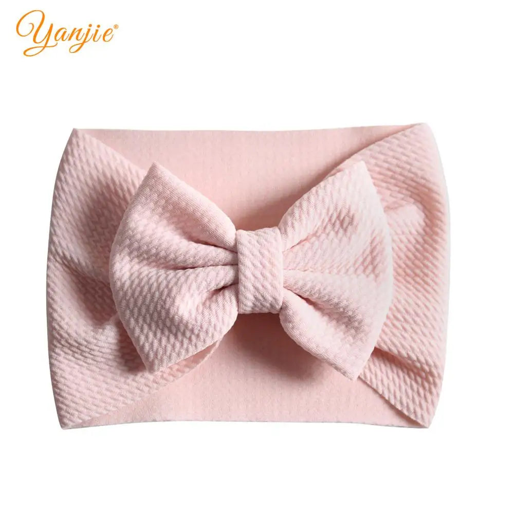 New Turban Fashion 5'' Hair Bows Headband for Kids Headwrap