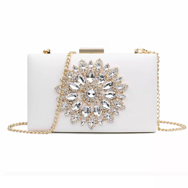 White Women Clutch Bag