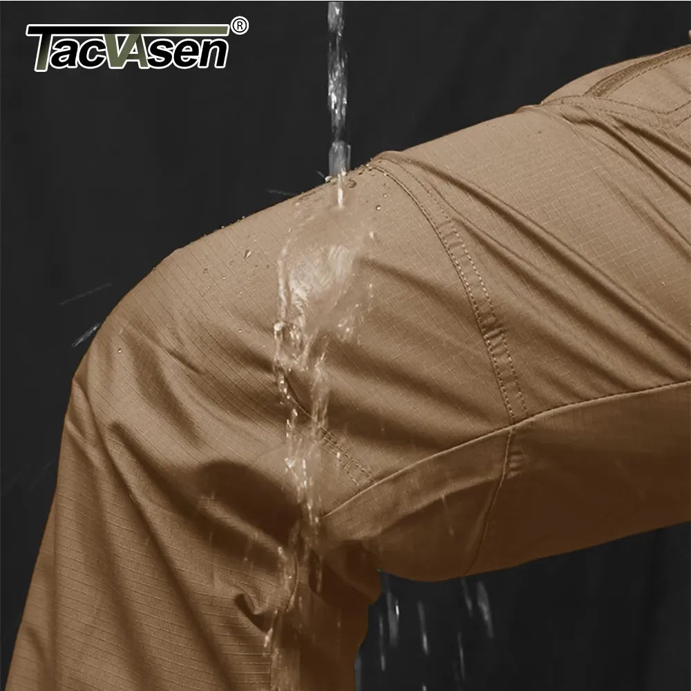 TACVASEN Zipper Pockets Pants Safari Clothing Men‘s Outdoor Cargo Pants