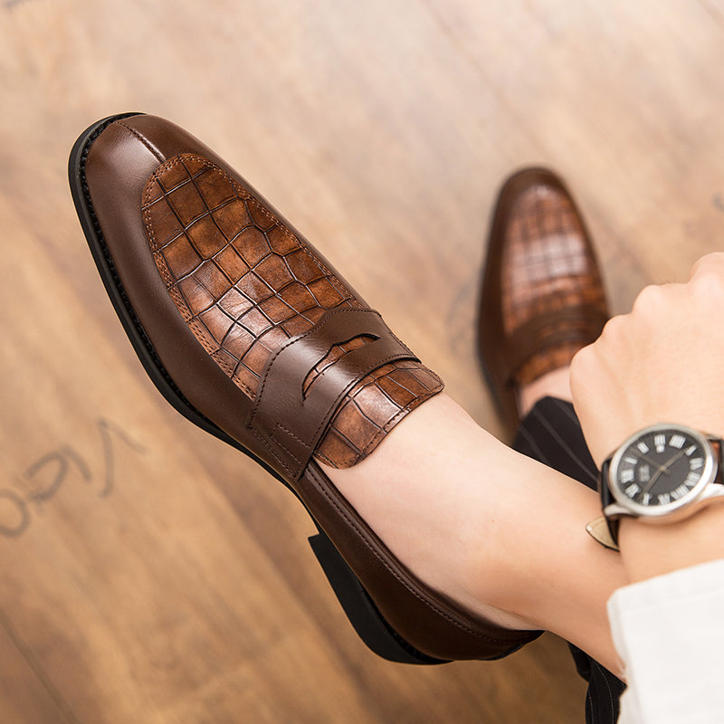 Oxfords Leather Shoes Suede Dress Shoes